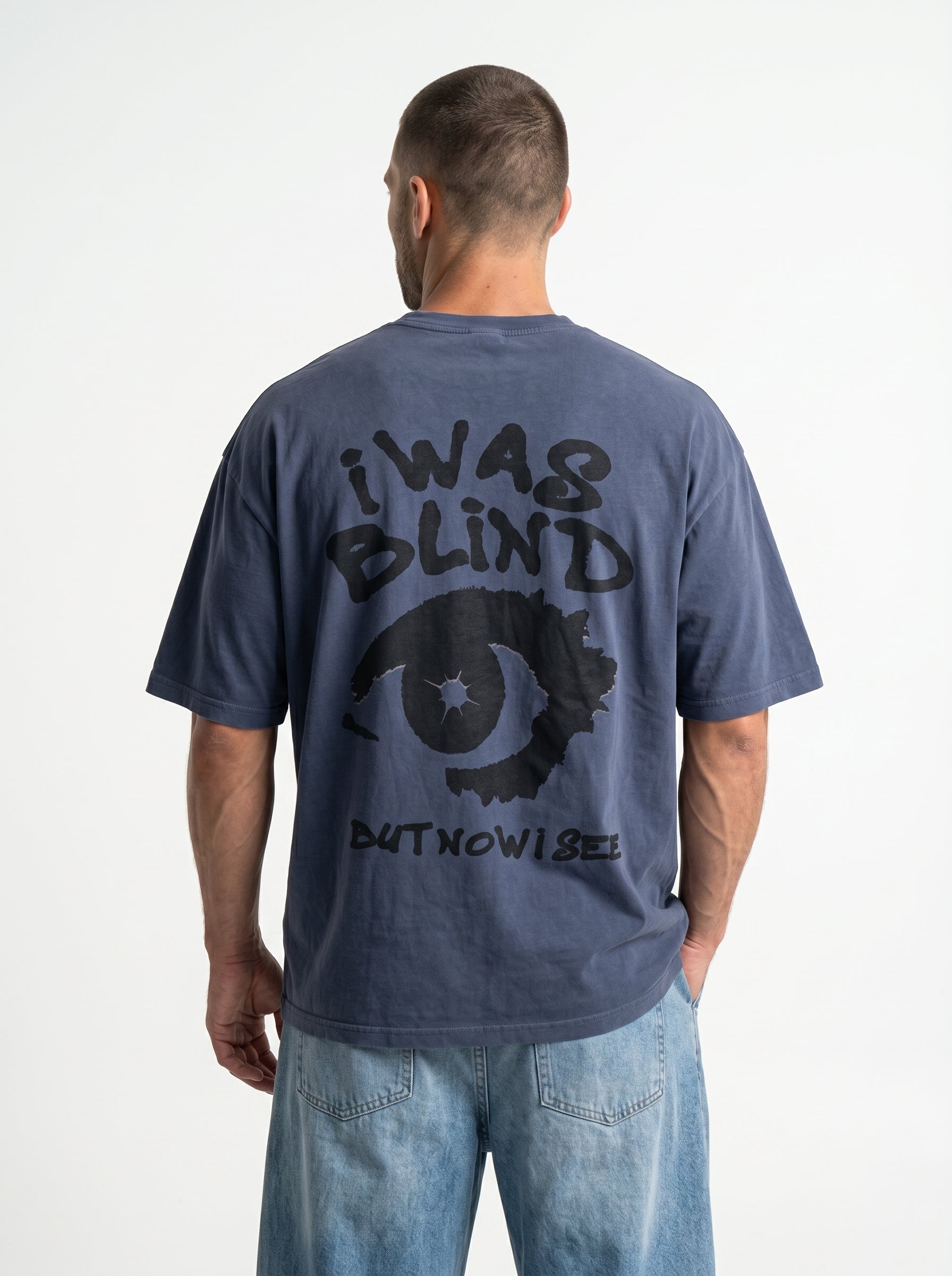Blind Vision Blue - rebellious oversized tee